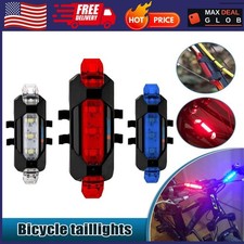 USB Rechargeable LED Bicycle Headlight Bike Front Rear Lamp Cycling Light - USA