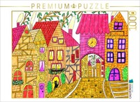 Calvendo Puzzle Colorful Old Town | 1000 Pieces, Finished Size 25.2 × 18.9 In (6