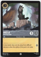 Akela - Wolf Pack Elder 182/204 Common Archazia's Island Lorcana Near Mint