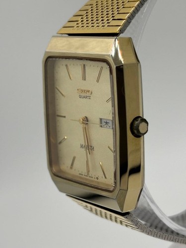 Seiko Majesta Quartz 9063-5020 Armbanduhr Herren Gold Zifferblatt Original Gürtel - Bild 2 von 10