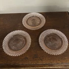 (3) VTG Anchor Hocking Miss America Pink Depression Glass Bread/Dessert Plate 6”
