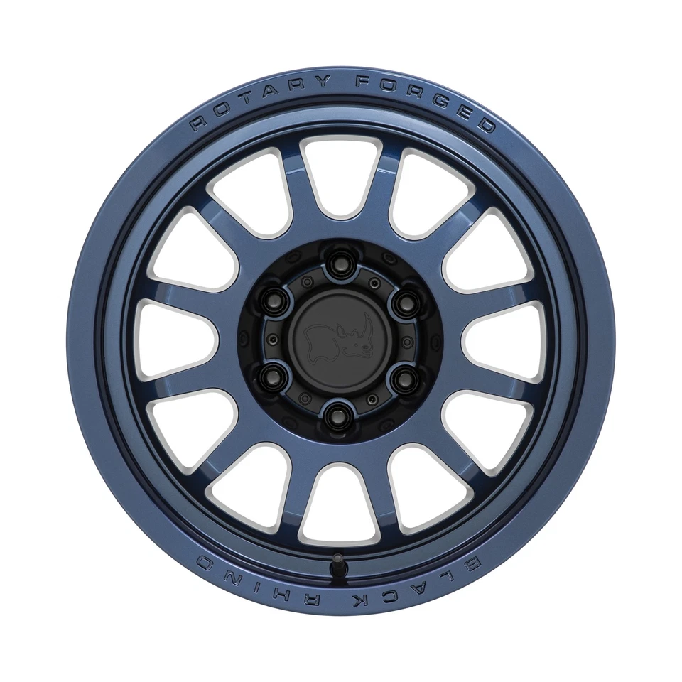 Llanta negra Rhino Rapid 17x8,5 5x150 azul medianoche 17" 10 mm para Toyota Lexus Foto 2 de 4