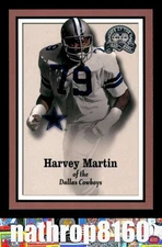2000 Fleer Greats Of The Game #12 Harvey Martin HOF  NM/NM+  Football 11740