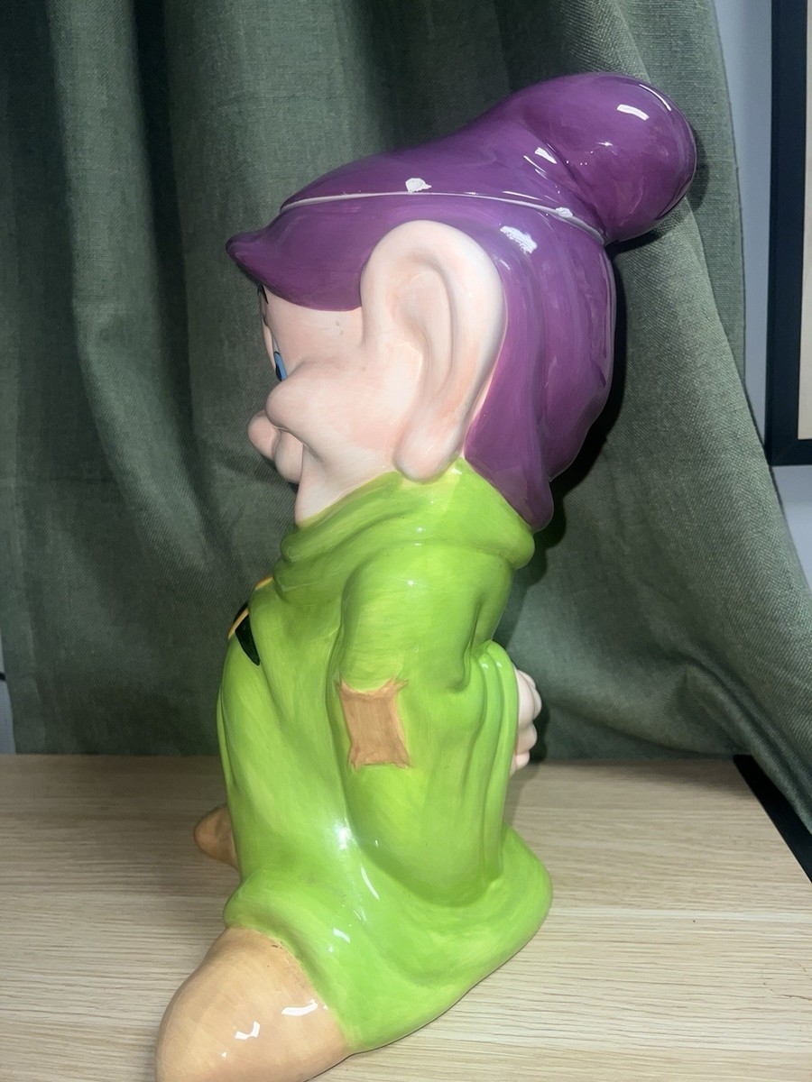 Ceramic Cookie Jar Treasure Craft Disney Snow White Dopey 15