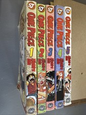 One Piece Manga Gold Foil Cover Edition Lotto Inglese 1-5, con 3 1° Ed. Vedi descrizione