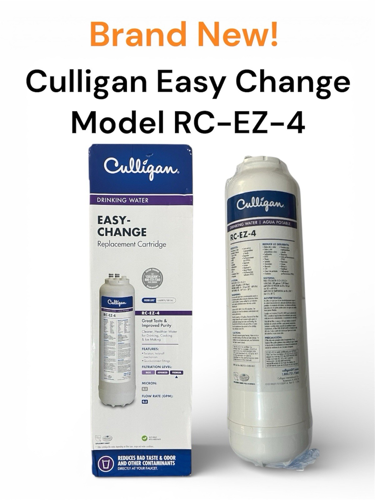 BRAND NEW Culligan RC Change Premium Water Filtration RC-EZ-
