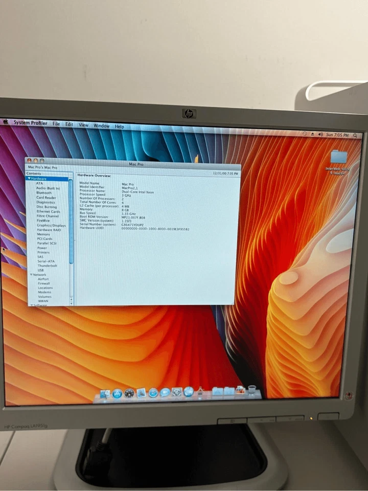 2006 Apple Mac Pro 2.1 Dual Core Intel Xeon 8GB RAM 667 MHz Mac OS X Tower - Image 3 of 4