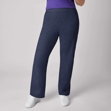 Hanes Fleece Sweatpants ComfortSoft EcoSmart Womens Open Bottom Leg S-XL