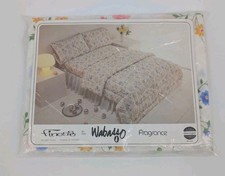 VTG NIP Wabasso Twin Size Flat Sheet Floral 50/50 Cotton Polyester Made Canada