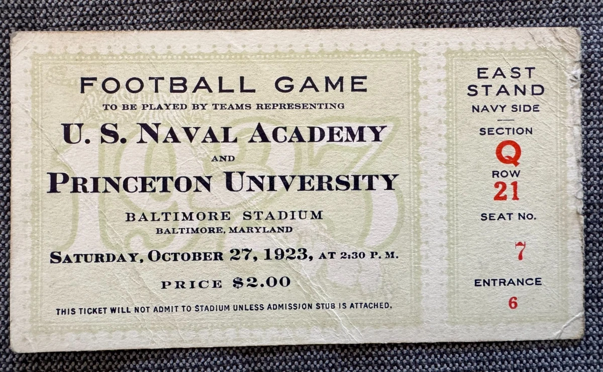 1923 Year Vintage Sports Ticket Stubs for sale | eBay