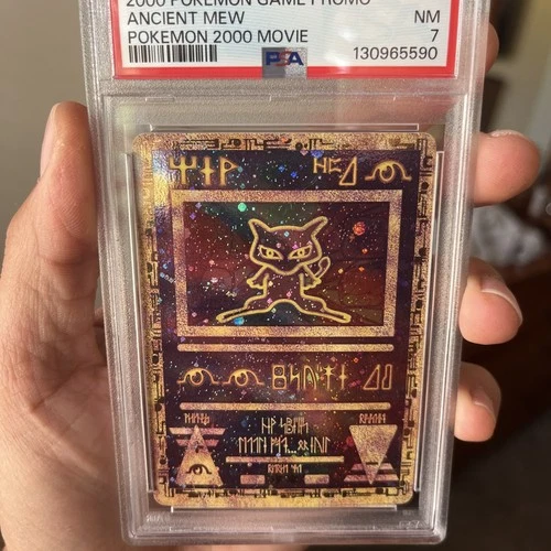 Pokemon TCG Ancient Mew Holo Movie Promo Graded PSA 7 NM 2000 New Cert