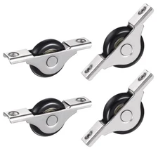 4 Pcs Nylon Wheel Pulley Barn Wheels Sliding Door Hardware