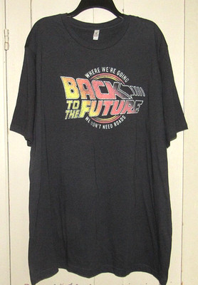 ZUNI Sportswear BACK TO THE FUTURE 100% Cotton Graphic Logo T-Shirt Size 3XL