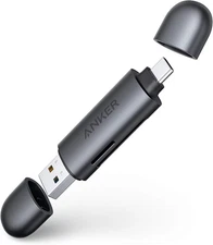 Anker USB-C and USB 3.0 SD Card Reader, Powerexpand+ 2-In-1 Memory Card Reader w