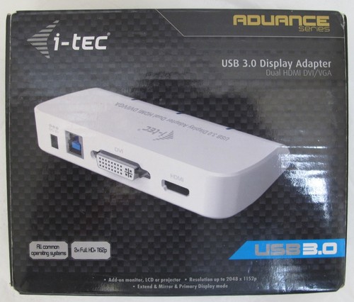 i-tec USB 3.0 Display Adapter (wandelt USB 3.0 zu DVI-I und HDMI) - CG W24