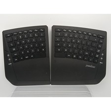 Perixx PERIBOARD-624B US, Wireless Ergonomic Split Keyboard - Black - US English