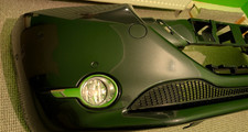 PEUGEOT 208 2013 ALLURE FRONT BUMPER IN GREY WITH FOG LIGHTS KTP