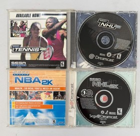 Dreamcast Games Lot - CIB, Complete - Looney Tunes, Nightmare Creatures II, NHL