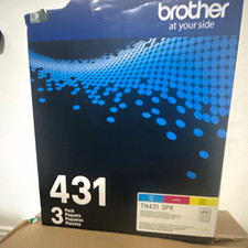 Brother TN-431 Genuine Original Laser Toner 3-Pack Cyan Magenta Yellow