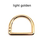 D-shaped Spring Ring Bag Strap Buckle Carabiner Key Dog Chain Snap Clip Trigger