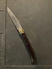 Laguiole En Aubrac 12C27 France Folding Pocket Knife Used Chipped Handle Sandvik