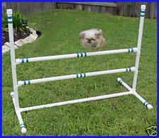 3 DOUBLE CROSSBAR SINGLE JUMPS DOG AGILITY EQUIPMENT
