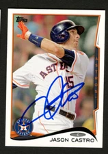 Jason Castro #145 signed autograph auto 2014 Topps Baseball Trading Card 
