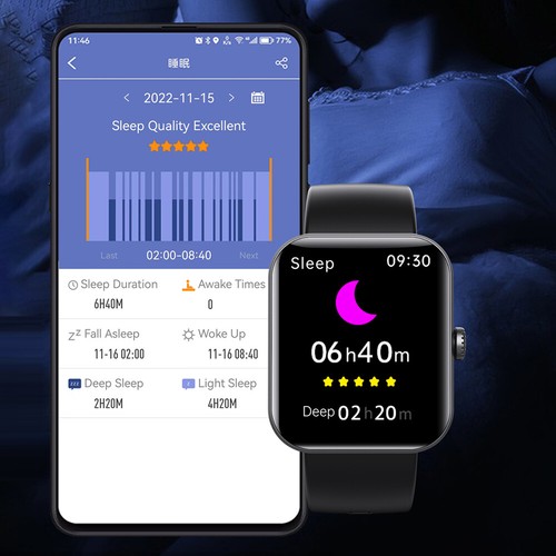 Bluetooth Smartwatch Schrittzähler Armbanduhr Sport Fitness Tracker Herren Damen - Bild 8 von 20