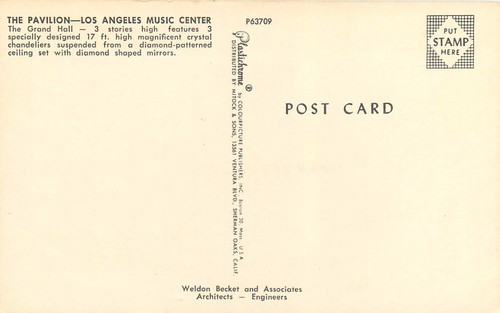 Los Angeles California Grand Hall The Pavilion Music Center años 60 vestidos para niñas - Imagen 2 de 2