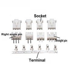 PCB Header Connector Kit 2 to 12 Pin JST XH2....