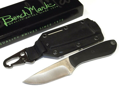 BenchMark BMK001 Black Micarta Neck, Boot, Belt full tang knife 6'' overall NEW!