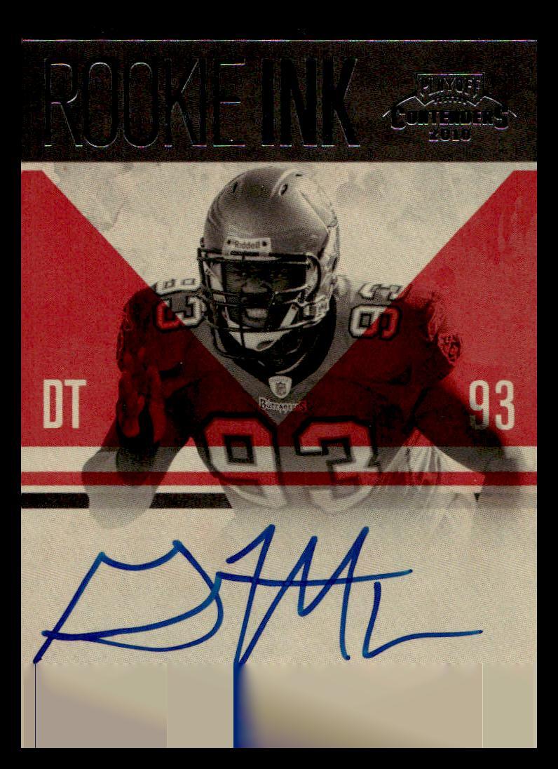2010 Playoff Contenders Rookie Ink Gerald McCoy #27 Auto RC Tampa Bay Buccaneers