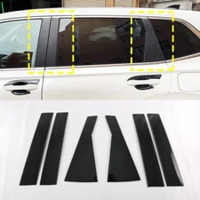 For 2023-2025 Honda CR-V Car Accessories Black Window Pillar Posts Trim Sticker