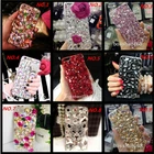 For Apple iPhone 12 13 14 15 Pro Max Bling Crystal Phone back Case Cover+strap