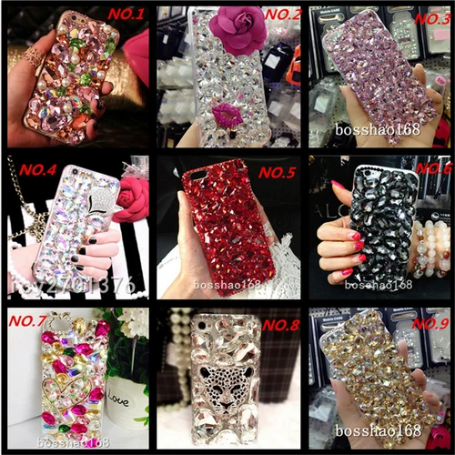 For Samsung Galaxy S24/S25/S26+ Ultra Bling Crystal Phone back Case Cover+strap