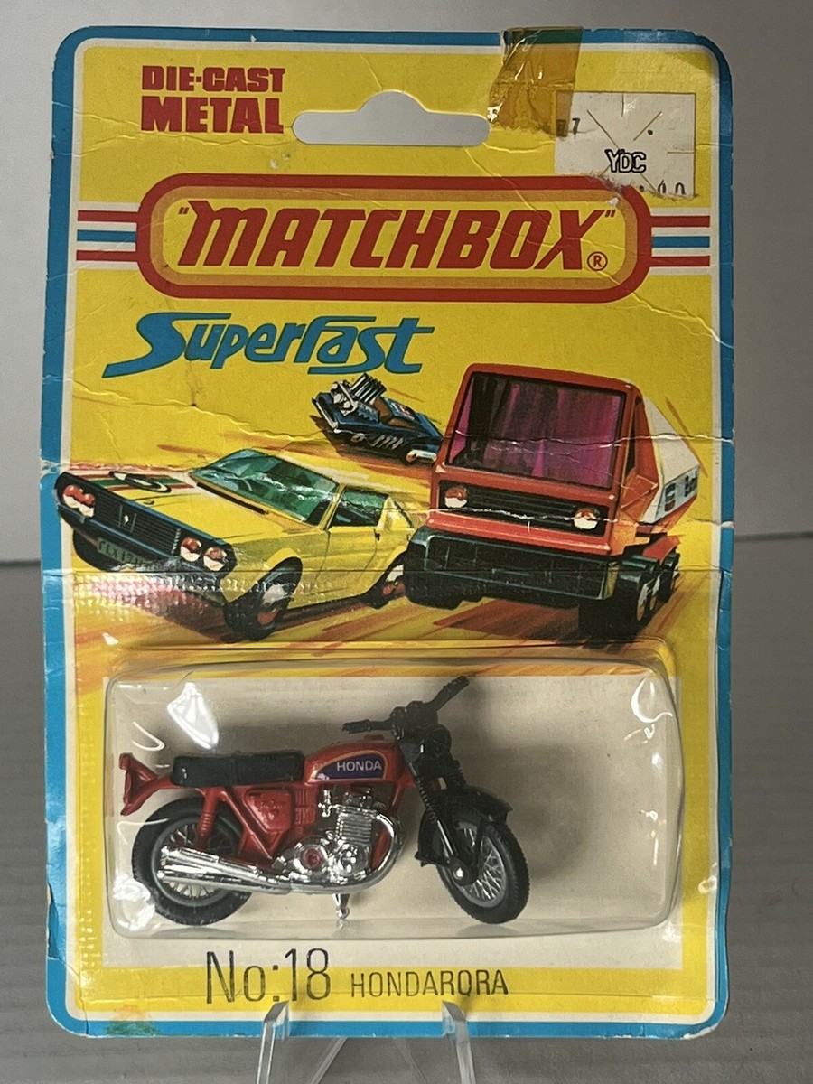 HONDA レーシングカー 1/18 Vintage 1975 Matchbox SUPERFAST #18 Hondarora Honda Motorcycle