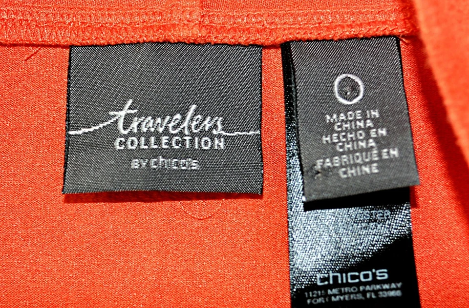 Top Chicos Travelers Talla 0 (S) Naranja Imitación Gamuza Corte Láser Frontal Abierto Foto 3 de 4