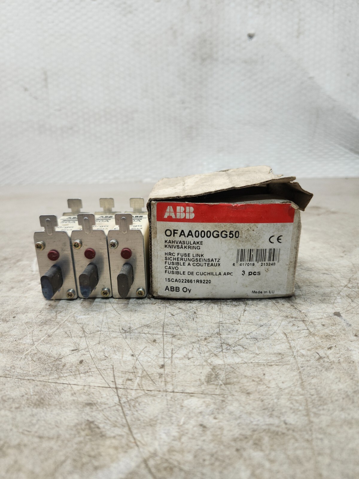 NEW IN BOX QTY 3 ABB HRC FUSE LINK OFAA000GG50