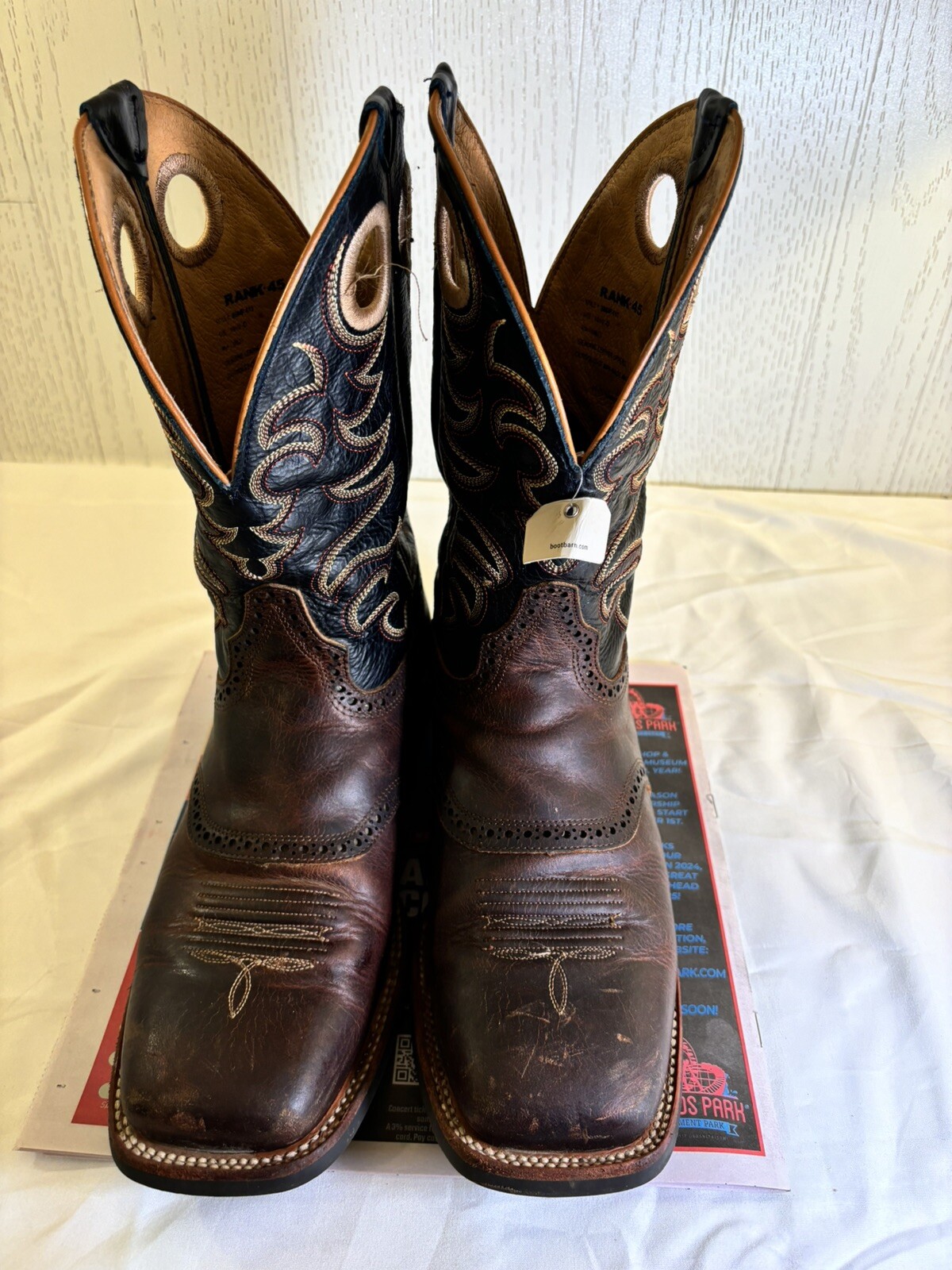 Rank 45 Xero Gravity Square Toe Western Boots for Men