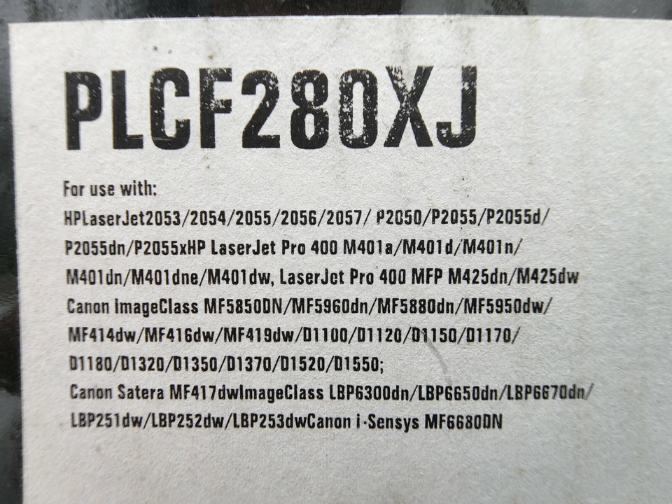 Platinum Printer Cartridge Hp Laserjet2053 Canon Image Class PLCF280XJ BLACK - Image 2 of 2