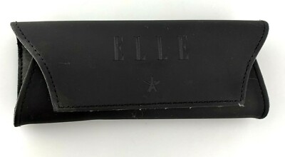 Elle Sunglasses Case Only Black Faux Leather Eyewear Softcase Medium Size
