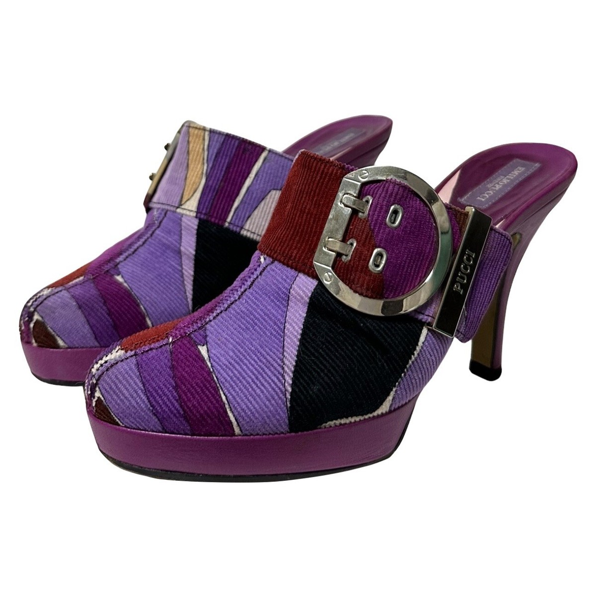 EMILIO PUCCI Fall Winter 2005 Corduroy Mules | eBay