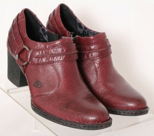 born burgundy booties