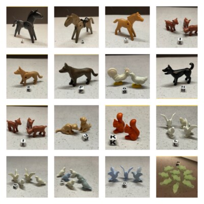 Playmobil Animals Dogs Horses Doves Wild Boar Mice Starfish Lobster Goats Rabbit
