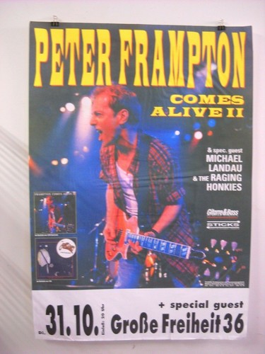 Peter Frampton Comes Alive II Concert Poster, Große Freiheit 36 Germany Music - 第 1/5 張圖片