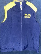 Vintage Apex One Jacket Adult L University of Michigan Puffer Vest