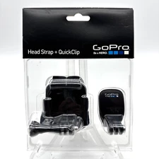 GoPro Head Strap & Quick Clip Hero Camera Black Adjustable ACHOM-001 Genuine NEW