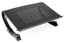 Black Fully Adjustable Curved Laptop Notebook and Monitor Riser Stand STAND-V...