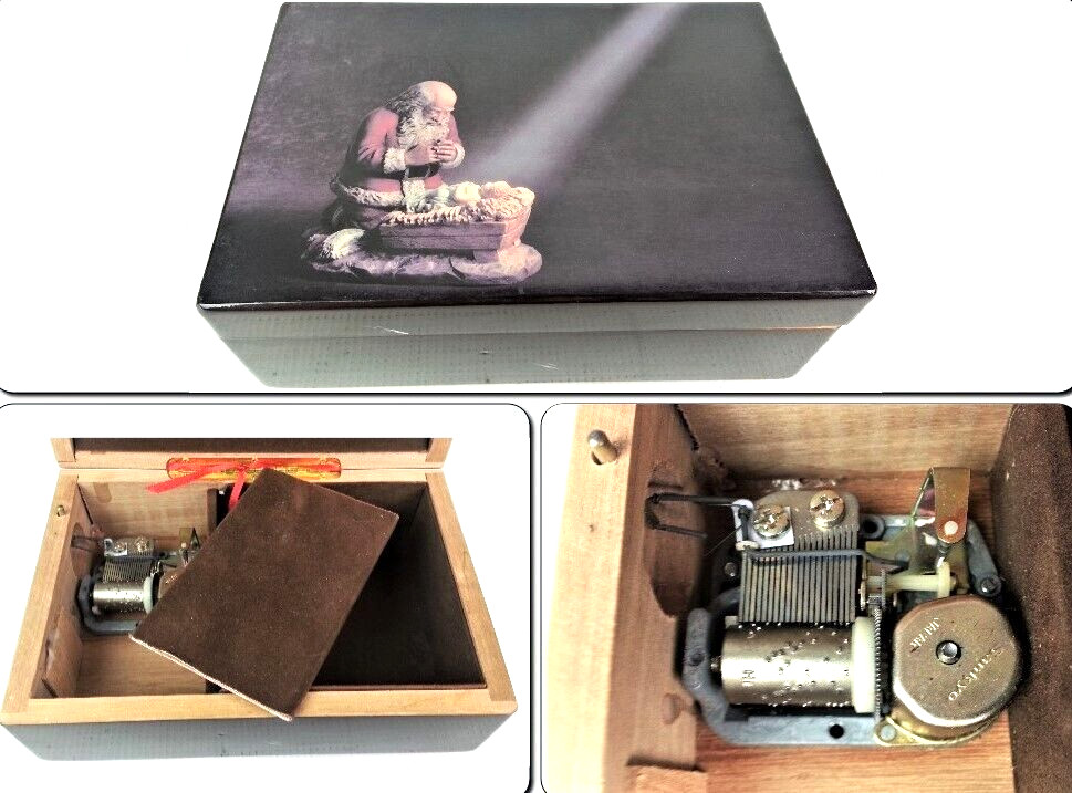 музыкальные шкатулки Kneeling Santa Music Box