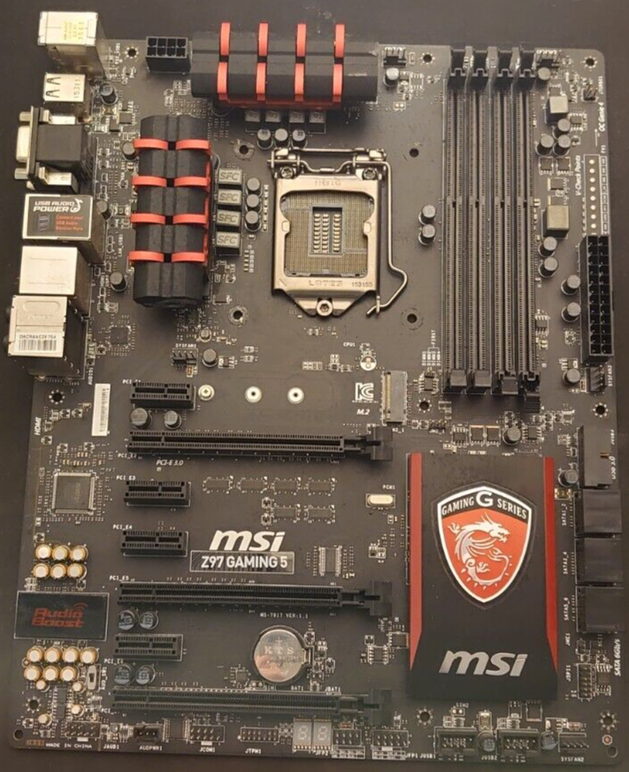 Msi 7918 001r Mainboard Gaming 3 Socket MSI Z97 GAMING 5, LGA 1150/Socket H3, Intel (7917-001R) Motherboard | eBay